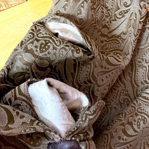 Spiegel Embossed Lightweight Women’s Button Down Unlined Jacket Pockets Sz 14 - Picture 7 of 15